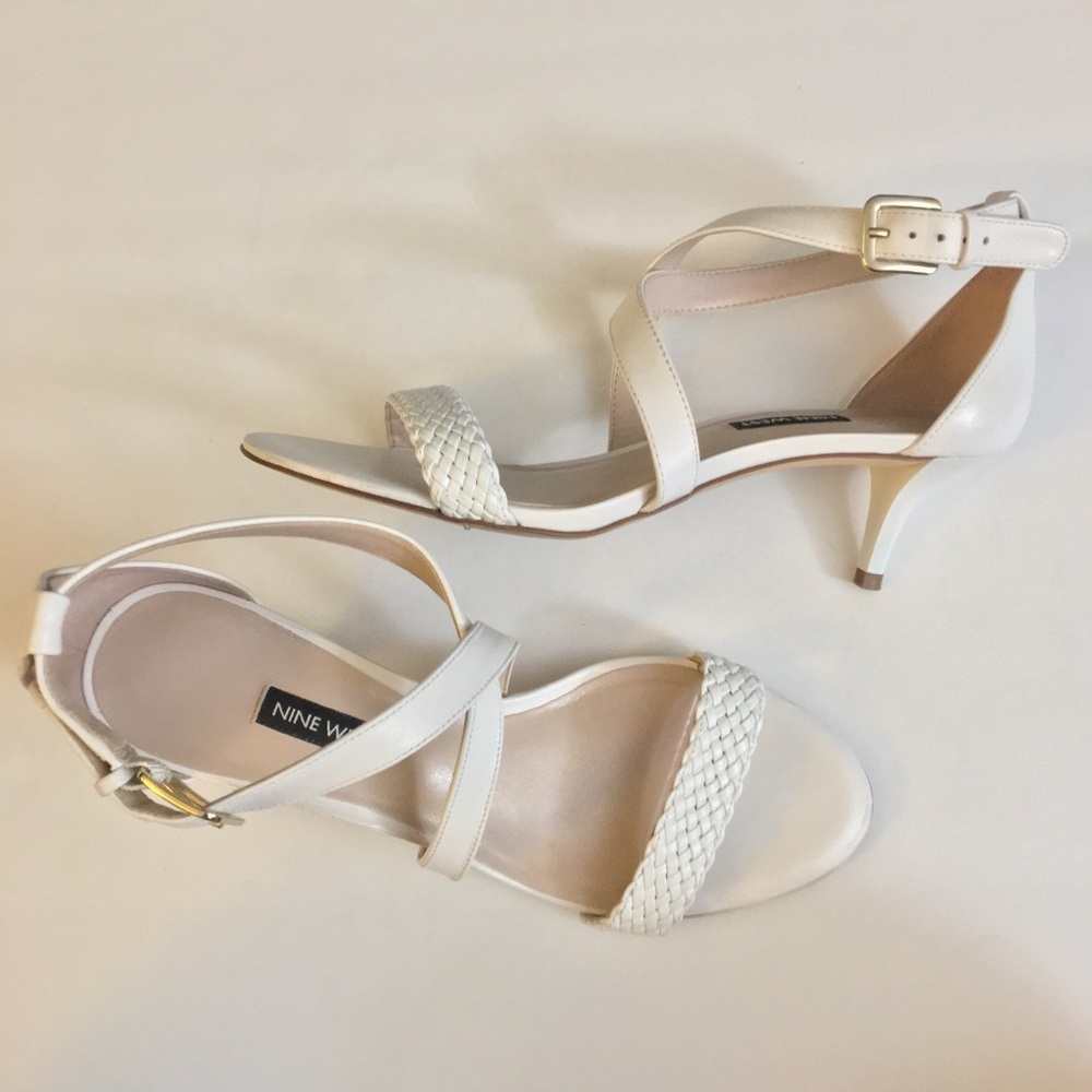 Nine West White Heels
